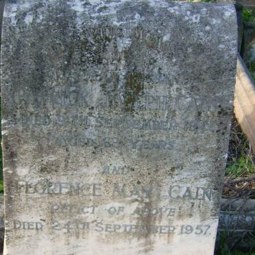 CAIN Patrick Joseph -1941 &amp; Florence May -1957