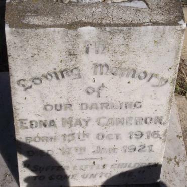 CAMERON Edna May 1916 - 1921