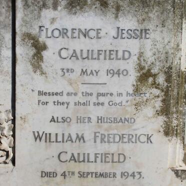 CAULFIELD William Frederick -1943 &amp; Florence Jessie -1940