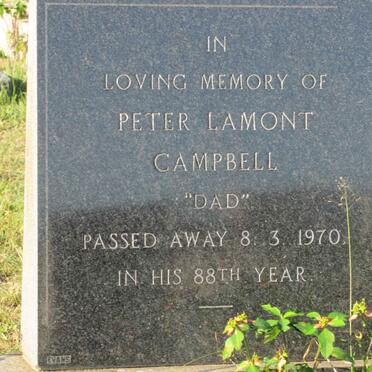 CAMPBELL Peter Lamont  -1970