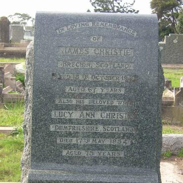 CHRISTIE James -1941 &amp; Lucy Ann -1954