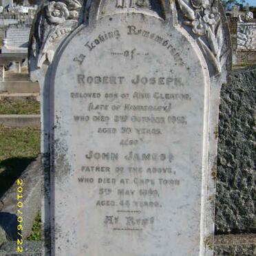 CLEATOR Robert Joseph -1912 :: CLEATOR John James -1899