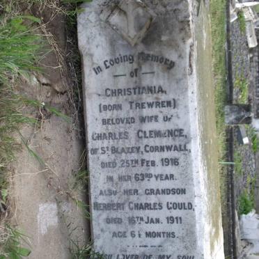 CLEMENCE Christiania nee TREWREN :: COULD Herbert Charles -1991