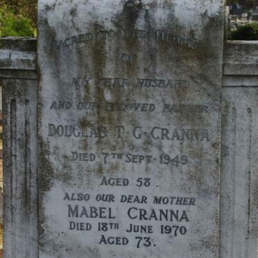 CRANNA Douglas T.G. -1949 &amp; Mabel -1970