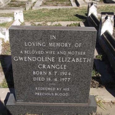 CRANGLE Gwendoline Elizabeth 1924-1977