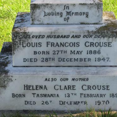 CROUSE Louis Francois 1886-1947 &amp; Helena Clare 1890-1970 :: CROUSE Donald 1921-1941 :: CROUSE Oswald Victor 1923-1945