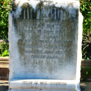 DYK Jacobus C., van -1935 &amp; Maria F. -1891