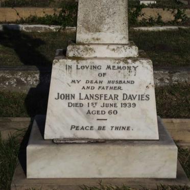 DAVIES John Lansfear -1939
