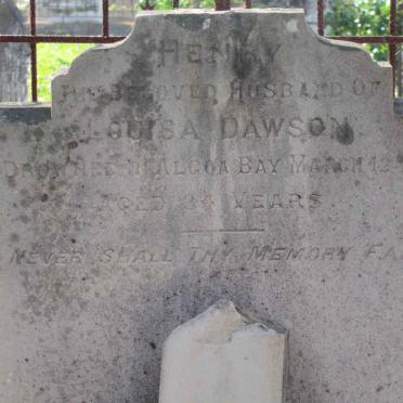 DAWSON Henry -1898