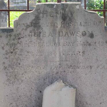DAWSON Henry -1898