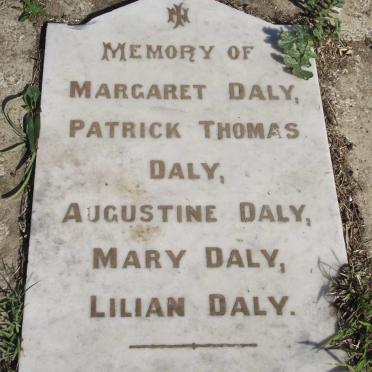 DALY Margaret :: DALY Patrick Thomas :: DALY Augustine :: DALY Mary :: DALY Lilian