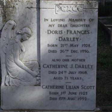 DARLEY Catherine J. -1968 :: DARLEY Doris Frances 1928-1936 :: SCOTT Catherine Lilian 1925-1992