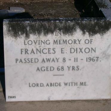 DIXON Frances E. -1967