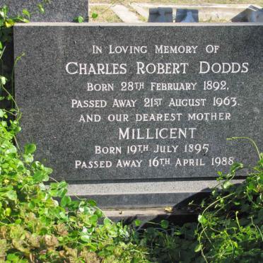 DODDS Charles Robert 1892-1963 &amp; Millicent 1895-1988