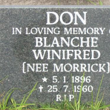 DON Blanche Winifred nee MORRICK 1896-1960