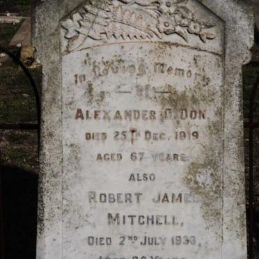 DON Alexander D. -1919 :: MITCHELL  Robert James -1933