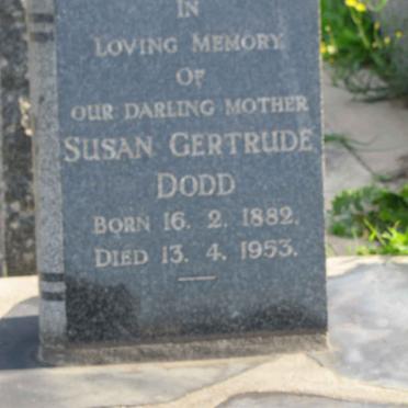 DODD Susan Gertrude 1882-1953