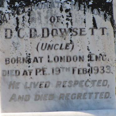 DOWSETT D.C.D. -1933