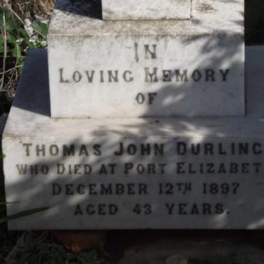 DURLING Thomas John -1897
