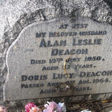 DEACON Alan Leslie -1950 &amp; Doris Lucy -1964