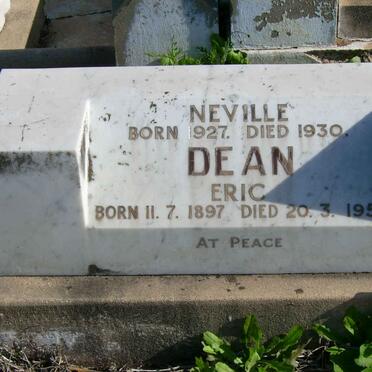 DEAN Neville 1927-1930 :: DEAN Eric 1897-1957