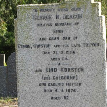 DEACON George N. -1956 :: KORSTEN Enid nee COLBORNE -1974