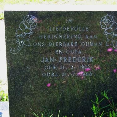 DEVENTER Jan Frederick, van 1922-1988