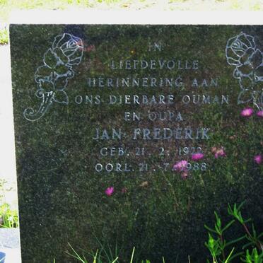 DEVENTER Jan Frederick, van 1922-1988