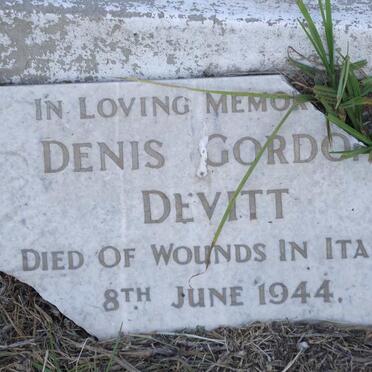 DEVITT Denis Gordon -1944