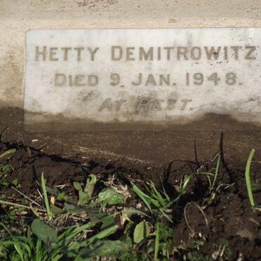 DEMITROWITZ Hetty -1948