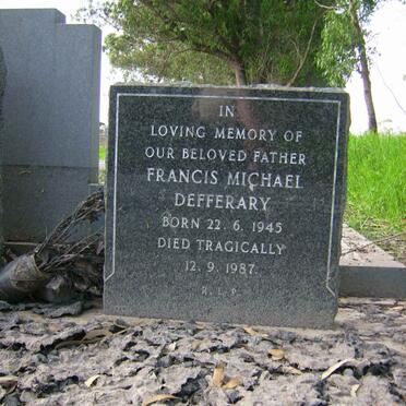 DEFFERARY Francis Michael 1945-1987
