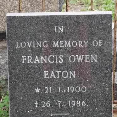 EATON Francis Owen 1900-1986