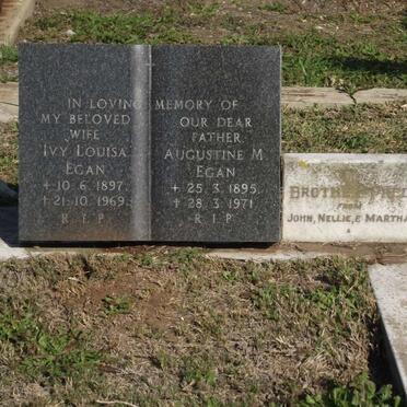 EGAN Augustine M. 1895-1971 &amp;  Ivy Louisa 1897-1969 1895-1971:: ? Fred    