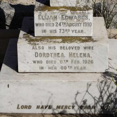 EDWARDS Elijah -1910 &amp; Dorothea Helena -1926