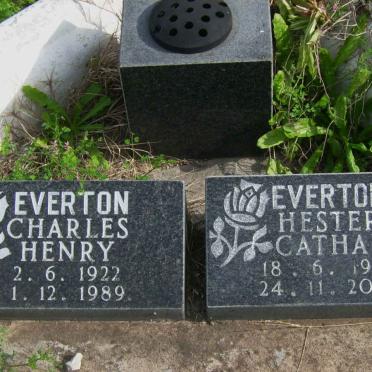 EVERTON Charles Henry 1922-1989 &amp; Hester Catharina 1923-2002