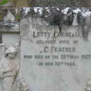 FEATHER Letty Cornelia -1927