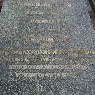 FOX Edward Thornton &amp; Helen Edith BRUNTON 1874-1949