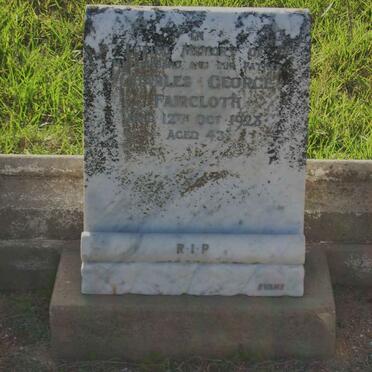 FAIRCLOTH Charles George -1928