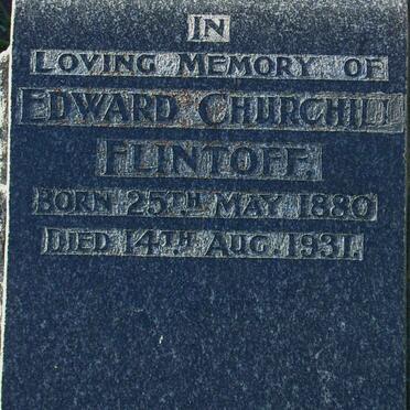 FLINTOFF Edward Churchill 1880-1931
