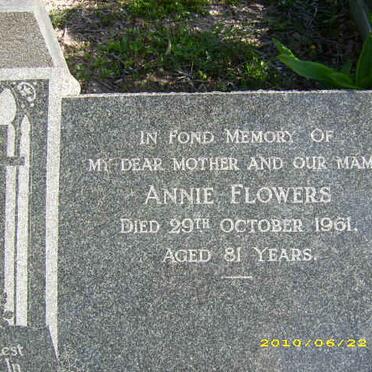 FLOWERS Annie  -1961