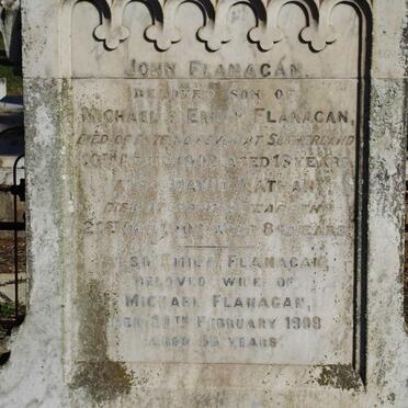 FLANAGAN John -1902 :: FLANAGAN David Nathan -1902 :: FLANAGAN Emily -1908