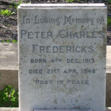 FREDERICKS Peter Charles 1913-1946