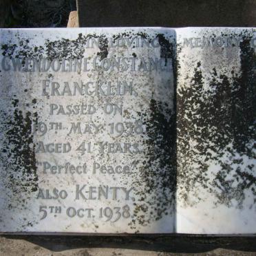 FRANKLIN  Gwendoline Constance -1938 :: Kenty -1938