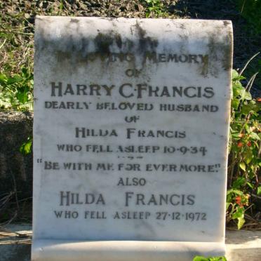 FRANCIS Harry C. -1934 &amp; Hilda -1972