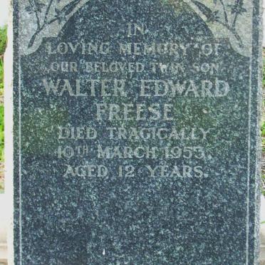 FREESE Walter Edward -1953