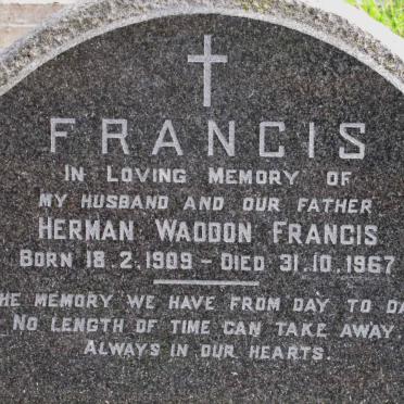 FRANCIS Herman Waddon 1909-1967