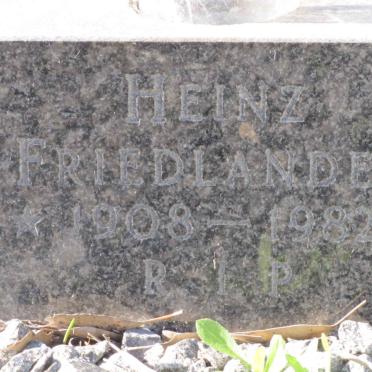 FRIEDLANDER Heinz 1908-1982