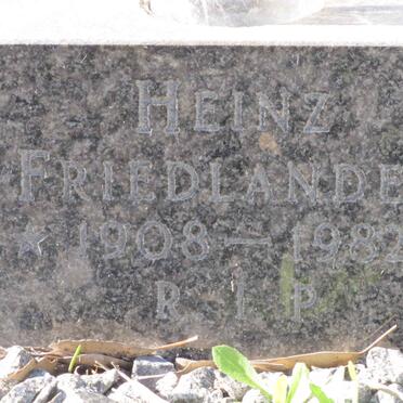FRIEDLANDER Heinz 1908-1982