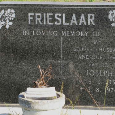 FRIESLAAR Joseph 1936-1976