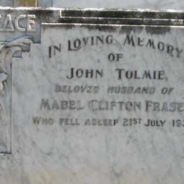 FRASER John Tolmie -1938